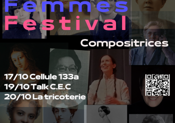Musique Femmes Festival – Paris-New-York-Bruxelles – Concert d’ouverture – jeudi 17 octobre à 20h